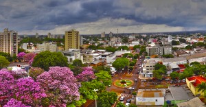 Vista da Avenida Weimar Gonçalves Torres em HDR, Dourados-MS